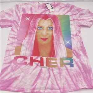 Pink Tie-Dye Graphic Tee